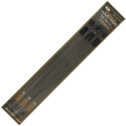 NGT Sixpack Hair Rigs, Hair rig pavadiņas 6gab, bez atskabargas