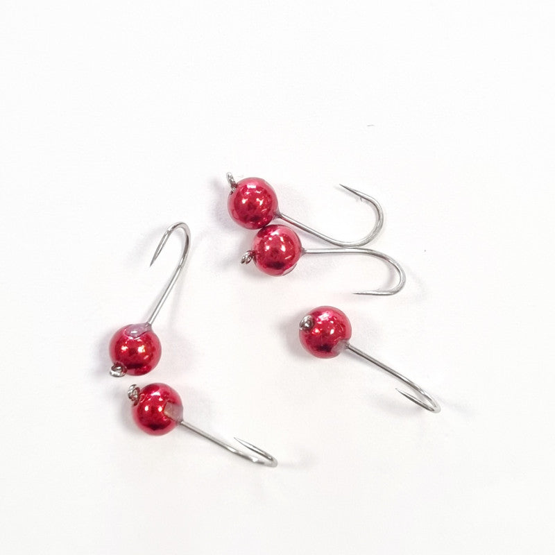 Tungsten Nano Jig Red #12 5pcs