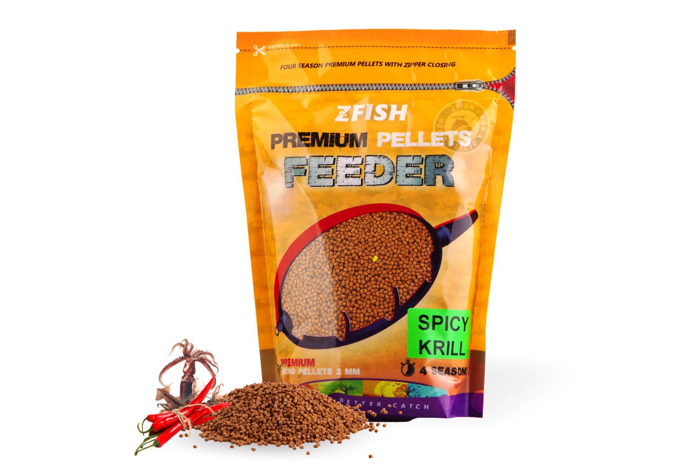 Peletes ZFISH Micro Method Feeder Pellets 2mm/700g